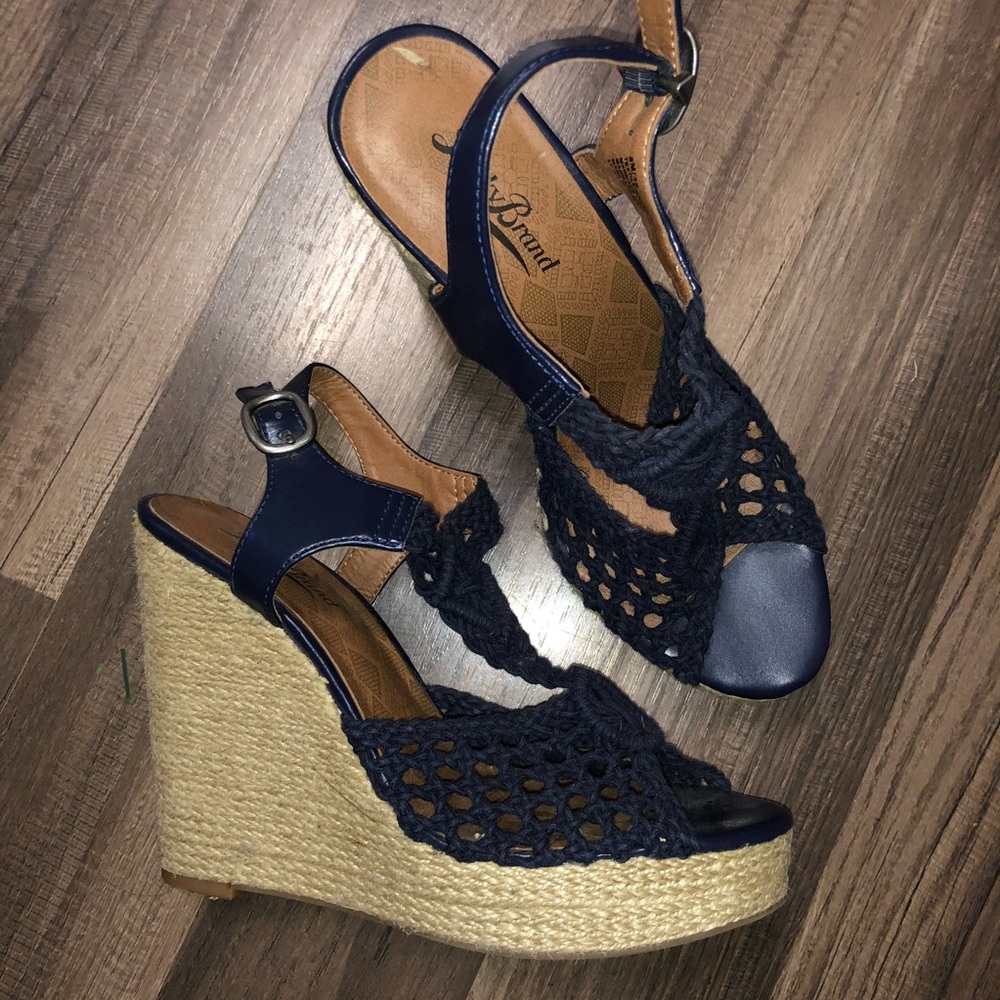 Navy Wedges 8